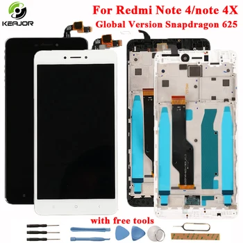 

for Xiaomi Redmi Note 4X LCD Display+Touch Screen+Frame Glass Panel Digitizer For Redmi Note 4 Global Version Snapdragon 625