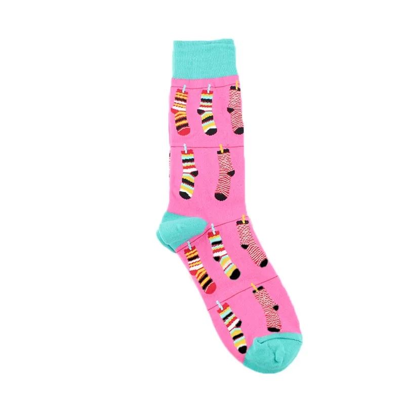 [WPLOIKJD] хип-хоп Calcetines Hombre Tide Sox Красочные уличные забавные мужские носки Divertido подарки для мужчин Skarpetki Harajuku - Цвет: 4