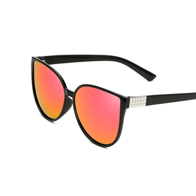 Модные ретро солнцезащитные очки "кошачий глаз", женские крутые солнцезащитные очки, женские ретро Роскошные брендовые индивидуальные мужские солнцезащитные очки Oculos - Цвет линз: Красный