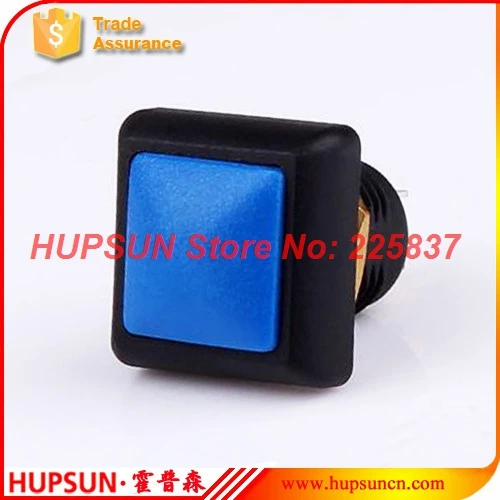 

10pc waterproof square head button 12mm momentary push button switch starter non-locking button switch