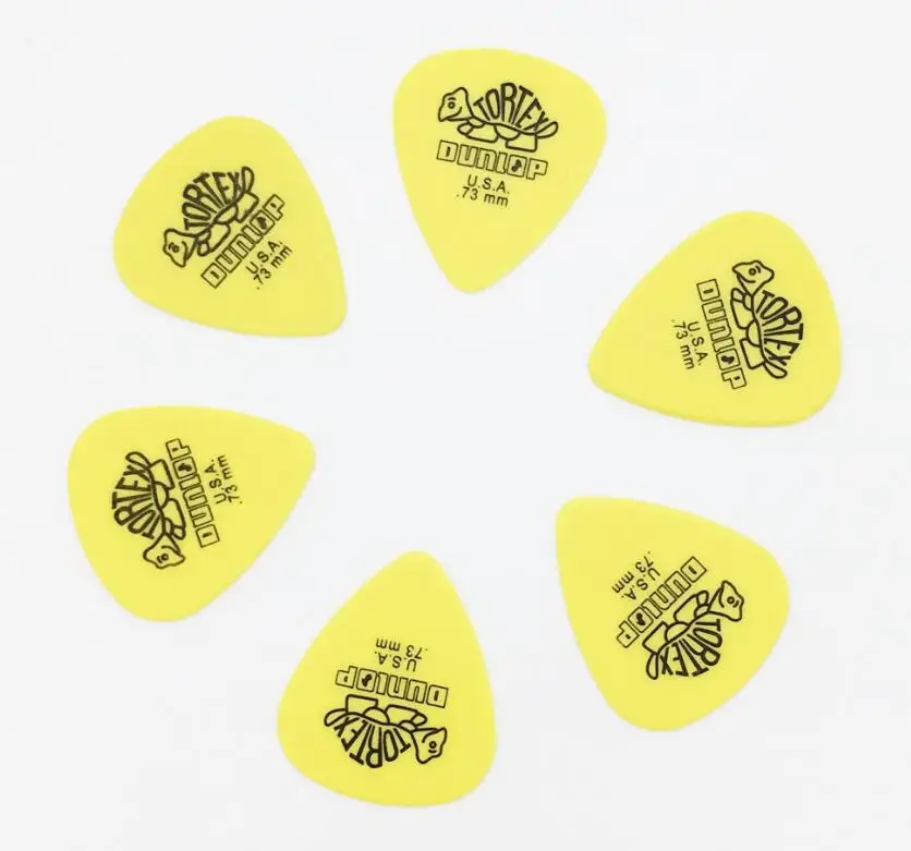 6 шт./компл. Dunlop Tortex гитары стандартные медиаторы классический посредника акустическая Электрогитары бас-гитара укулеле Палочки музыкальный инструмент GP26 - Цвет: 0.73mm