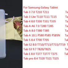 Мягкий силиконовый чехол из ТПУ Прозрачный чехол для телефона для samsung Galaxy Планшет Lenovo Tab 3 4 S E S2 S3 S4 PRO 7,0 8,0 10,1 9,7 8,4 10,5 9,7 9,6 дюймов