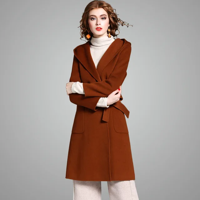 Lana Di Donne 100 Cappotto Inverno Caramello Color qEpxtv