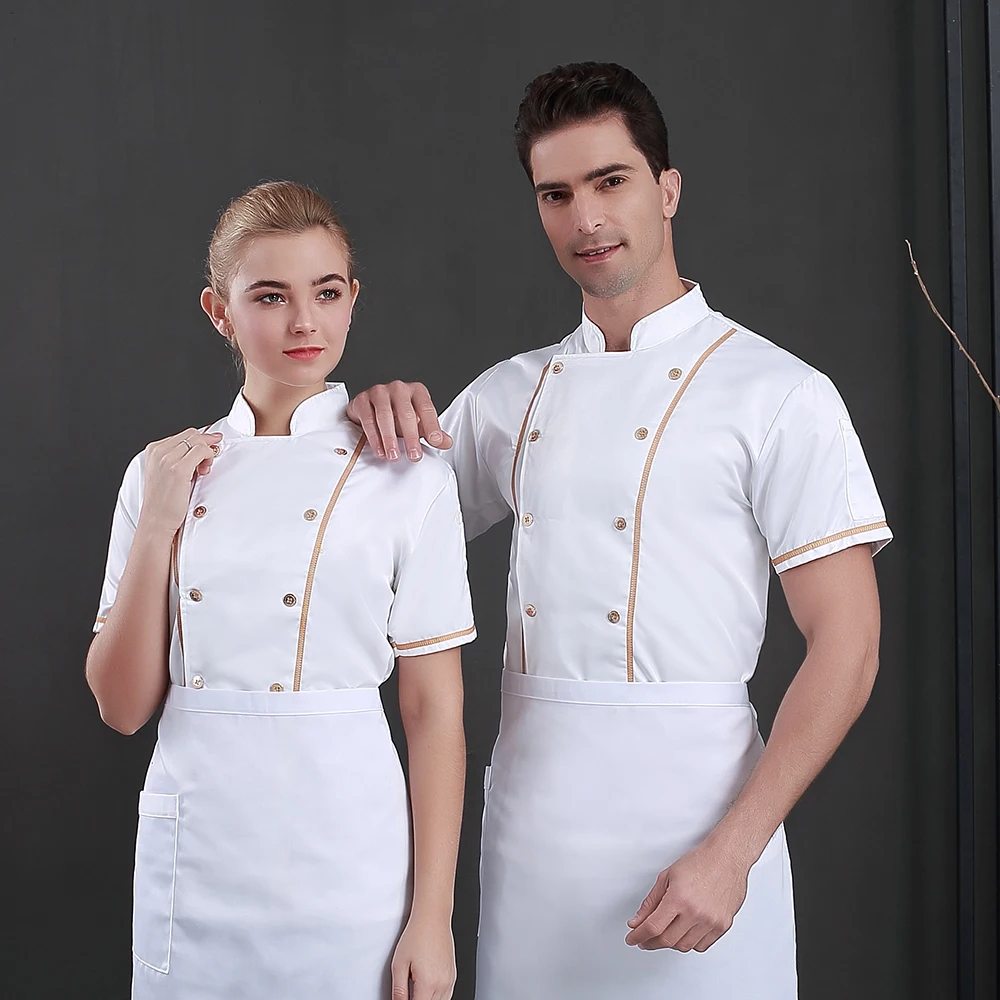 Униформа шеф повара Chaqueta рабочая одежда крутая дышащая куртка с короткими