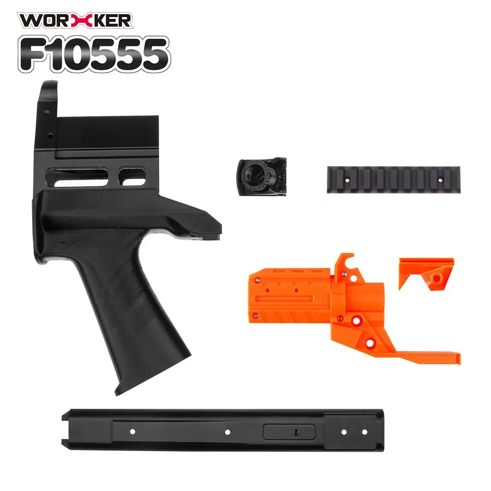 

3D Printing No.128 JSSAP SMG Front Tube Kit+25CM Plastic Threaded Pipe Modified Barrel Extension Suitable for Nerf Stryfe