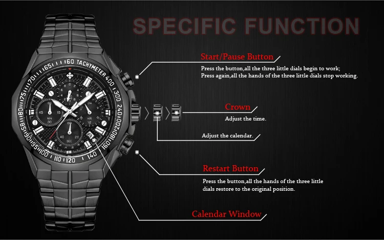 Новинка, мужские часы WWOOR, хронограф, кварцевые, бизнес часы, Топ бренд, роскошные мужские водонепроницаемые наручные часы, часы из нержавеющей стали