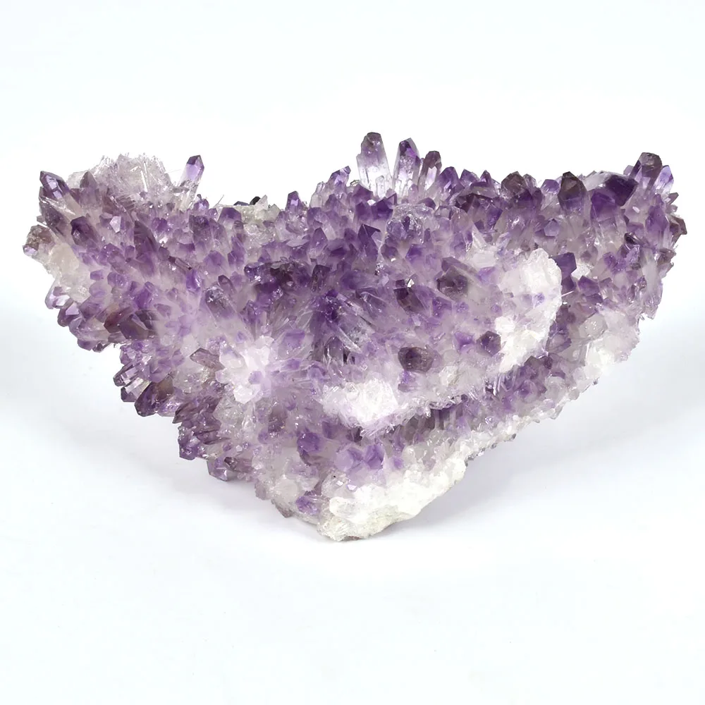

Rare Natural Purple Cluster Crystal Heart-shaped Crystal Natural Specter Reiki Quartz Chakra Stones Specimen Healing A8