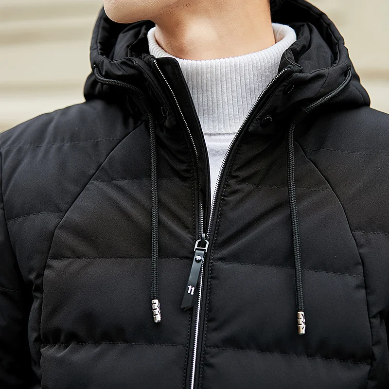 Брендовая зимняя куртка мужская одежда Теплая стеганая куртка с капюшоном модная повседневная пуховая Парка мужская куртка и пальто мужские s толстовки 4XL
