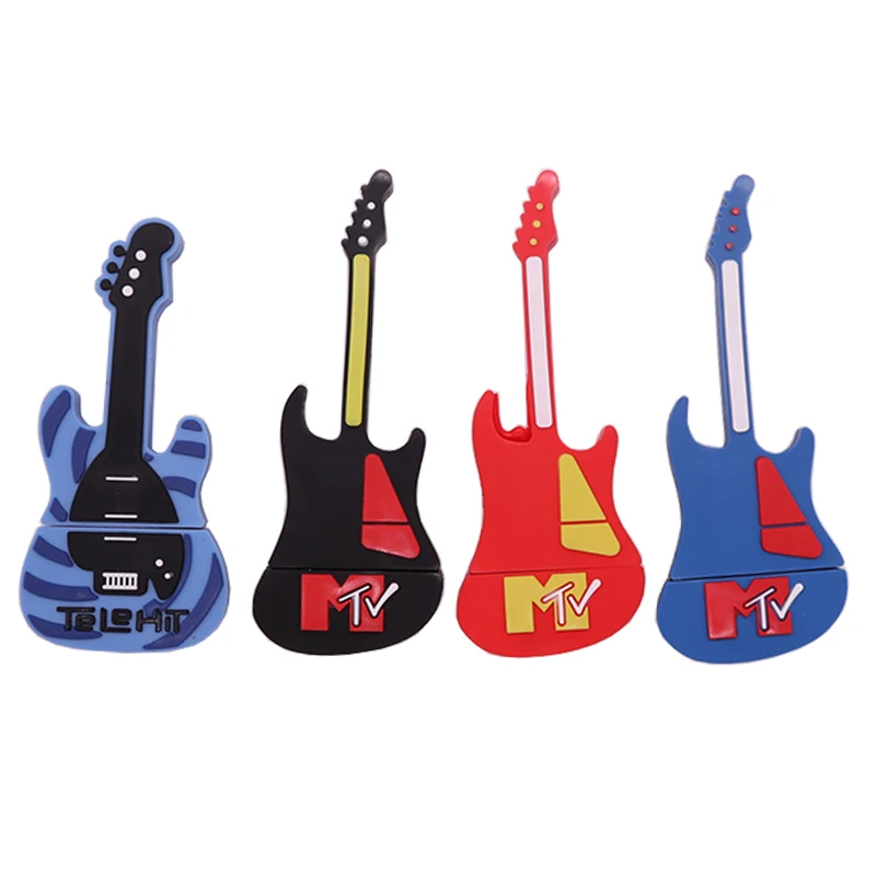 

USB flash pen drive 4GB 8GB 16GB 32GB 64GB 128GB cartoon guitar usb flash drive creative gift memoria usb stick pendrive cle usb