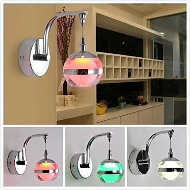 

Creative Round Modern LED Wall Light Lamp For Home Lighting Wall Sconce 3w Arandelas Lampara De Pared