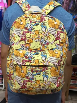 

Pom Purin Dog Canvas Backpacks Rucksacks Cartoon School Backpack Casual student Bags travel Knapsack Unisex Gifts New