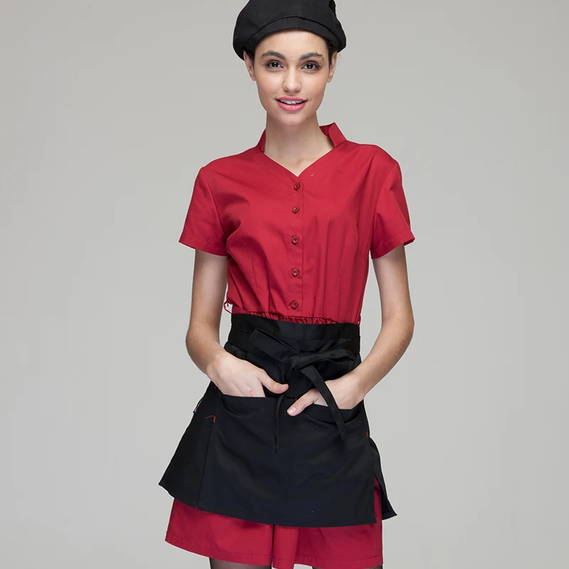 

CHECKEDOUT men's and women's double side split half apron