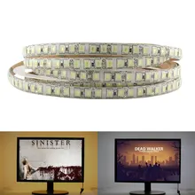 12V 24V Светодиодные ленты светильник ПК 5054 5 м 120 светодиодный/M AC напряжение постоянного тока, гибкая 24V Светодиодный светильник полосы ТВ Подсветка светодиодный полосы Водонепроницаемый белый/теплый белый