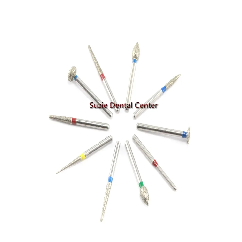 100pcs/20boxes Diamond Burrs Dental Burs Lab Burrs Tooth Drill Crown