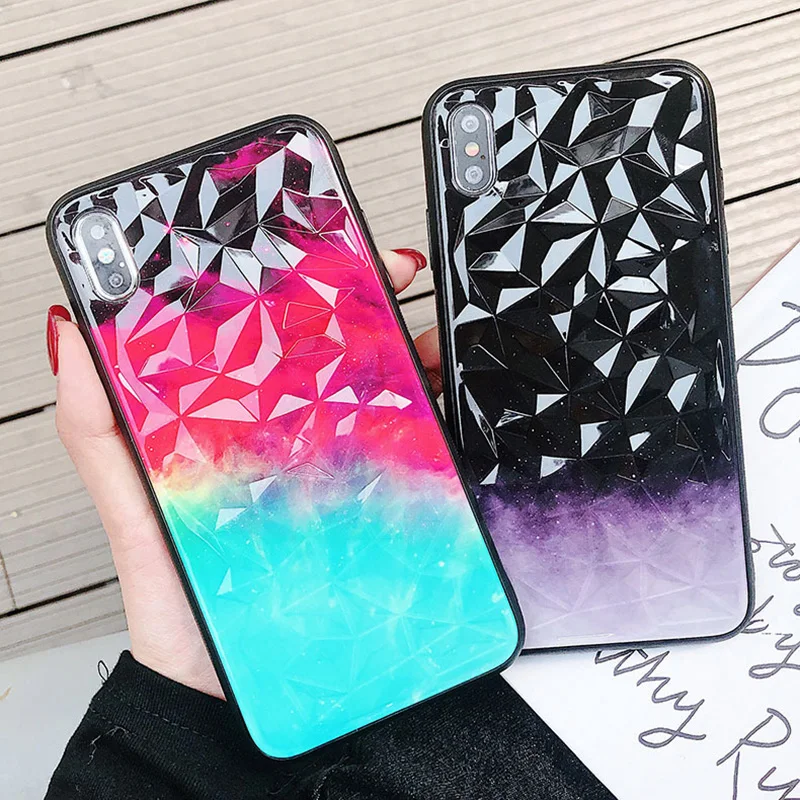 COPEONE Мягкие TPU чехол для iPhone 7 Plus 6 6s в форме ромба телефон случаях iphone 8 X XR XSMAX