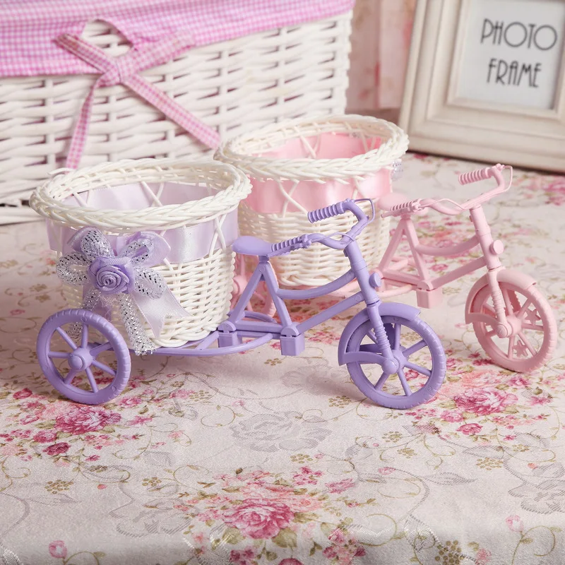 Мода велосипед корзина для хранения принцесса украшения комнаты детские игрушки мешок милый творческий стол Организатор Держатель