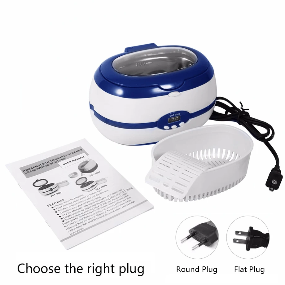 600ml 35W Mini Ultrasonic Cleaner Earmold Jewelry Eyeglass Watches Dental Cleaner Cleaning Machine Household Ultrasonic Bath 600ml 35W Mini Ultrasonic Cleaner Earmold Jewelry Eyeglass Watches Dental Cleaner Cleaning Machine Household Ultrasonic Bath