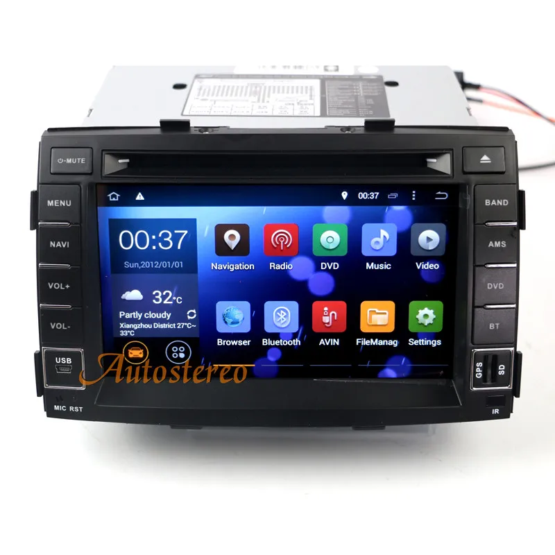 Octa 9-ти жильная Android автомобильный CD-плеер dvd-плеер gps навигации для KIA SORENTO 2010 2011 2012 Satnavi Autostereo Радио Блок Автомобильный мультимедийный