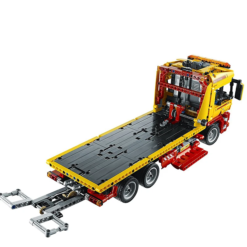 

Technic Series 1143pcs Flat Trailers Flatbed Truck Model Building Kit Blocks Brick Gift For Children Toys Compatible Bela