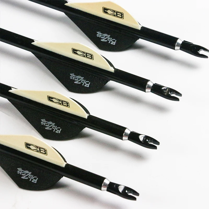 12PCS Pure Carbon Arrows Spine600 with Pin Nock ID6.2mm Target Point