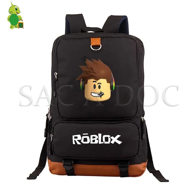

Hot Game Roblox Backpacks Fashion School Bags for Teenagers Students Large Canvas Laptop Backpack Women Men Casual Travel Bag