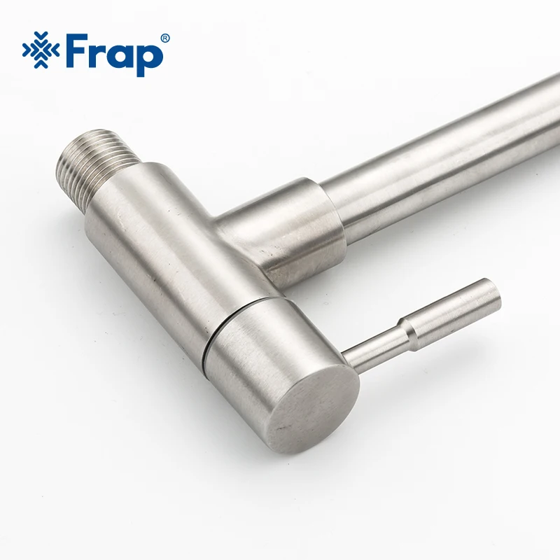 Frap Kitchen Faucet Wall Mounted Mixers Sink Tap Single Cold Water Flexible 304 Stainless Steel Kitchen Tap Accessories Y40530 Frap Kitchen Faucet Wall Mounted Mixers Sink Tap Single Cold Water Flexible 304 Stainless Steel Kitchen Tap Accessories Y40530