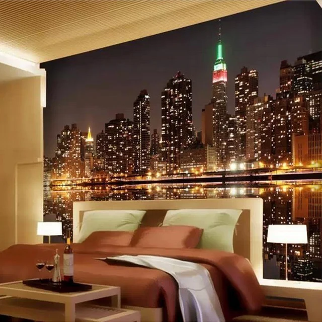 3D Behang Heldere City Lights Dim Night TV KTV Bar Woonkamer Sofa ... 3D Behang Heldere City Lights Dim Night TV KTV Bar Woonkamer Sofa ...