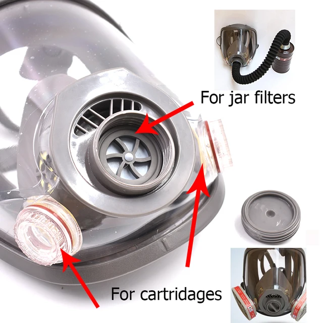 Full Face Silica Gel 1 in 2 Gas Mask Paint Mask Mining Feguridad Filters Anti Dust Air Spary Mask Chemical Respirator