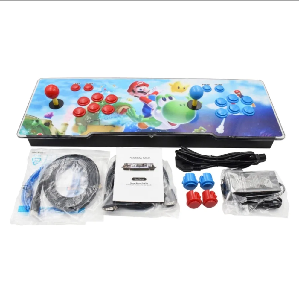 Newest box 1388/2020 in 1 game arcade console usb joystick arcade buttons with pause 2 players control machine pandora box 6S HD