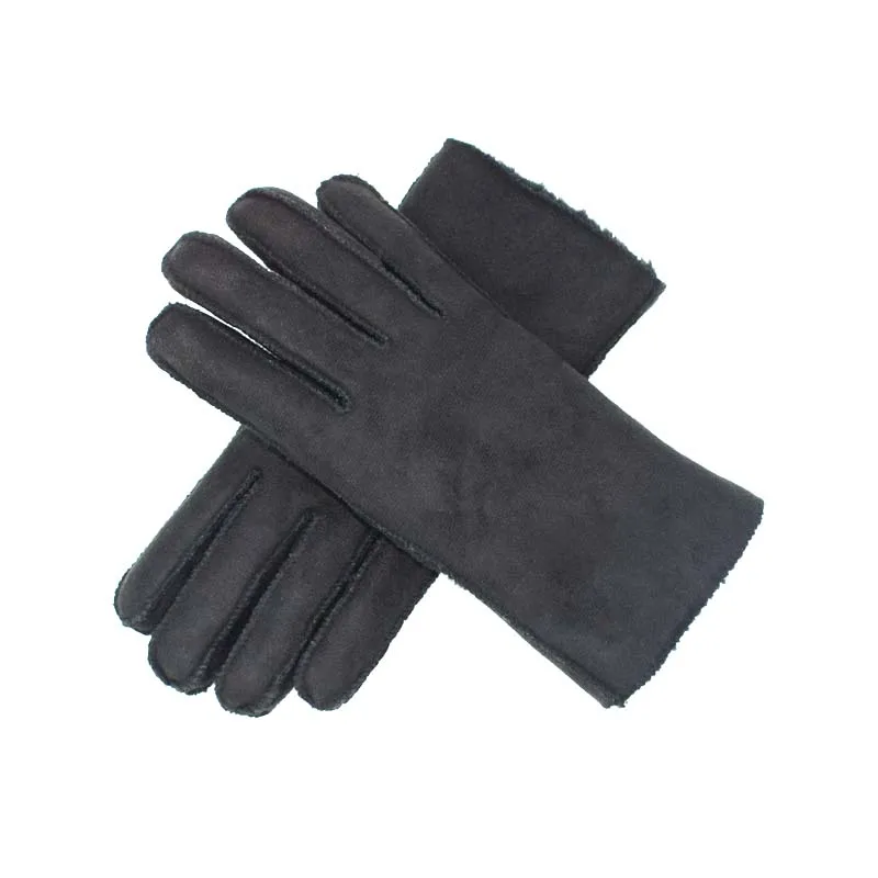 Новые модные зимние перчатки для мужчин и женщин Зимние Меховые бархатные толстые теплые Искусственные кожаные перчатки женские уличные Верховые перчатки