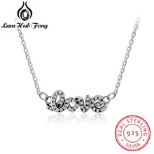 Hot Clavicle Women Necklace LOVE Letter Pendant Colar Temperament Necklaces Chain Daily Life Fashion Jewelry Minimalist