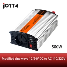 500 Вт модифицированный синусоидный инвентор с 12/24V DC to 110/220V AC Портативный автомобильный инвертирующий усилитель мощности