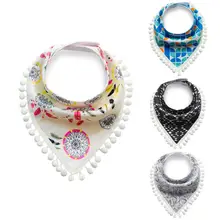 Для Новорожденных Для маленьких мальчиков Обувь для девочек детские нагрудники кисточкой слюна хлопок с принтом милые Полотенца нагрудники 4 стиль