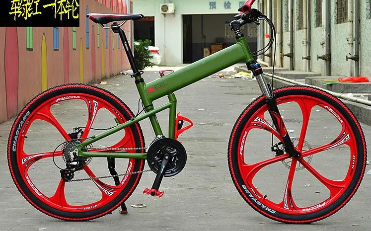 Clearance 26 inch folding frame 26er mountain bicycle man woman bike 21/24/27/30 speed Hydraulic Disc brakes 7 Clearance 26 inch folding frame 26er mountain bicycle man woman bike 21/24/27/30 speed Hydraulic Disc brakes 7
