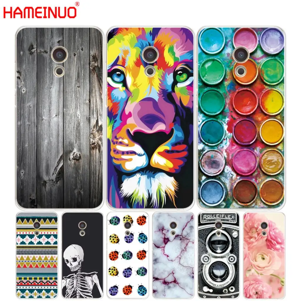 

HAMEINUO fashion wood lion skull flower Cover phone Case for Meizu M5 M5S M6 M2 M3 M3S MX4 MX5 MX6 PRO 6 5 U10 U20 note plus