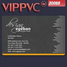 Односторонний ПВХ белая пластиковая визитка шаблон 20088 для именной карты 0,38 мм