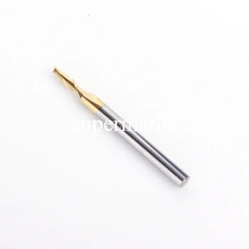 

1pcs 1/8" Titanium N2 Coated Carbide CNC Router Cutters Double Two Flute Spiral Bits 2mm x6mm (2LX3.206-Tix1pc-US)