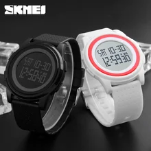 SKMEI 1206 Men Women LED Digital Wristwatches Relogio Masculino Feminino Waterproof Sport Thin Fashion Simple Dial Mens Watch