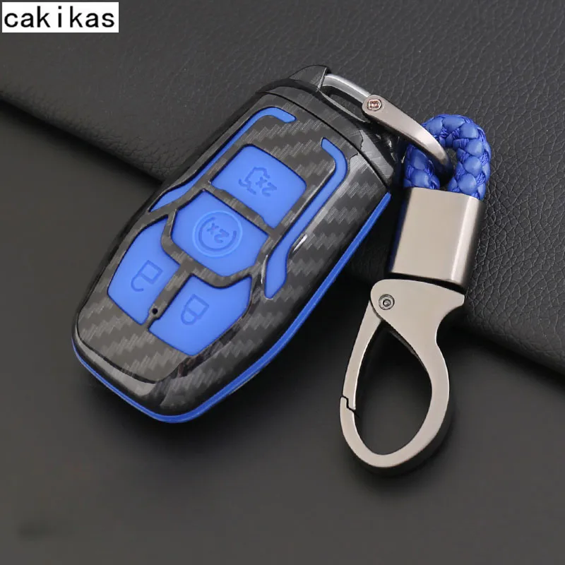 ABS автомобильный Стайлинг чехол для ключей Fob Ford Focus 2 3 ST Mondeo Kuga Fiesta Ecosport Ranger Escape