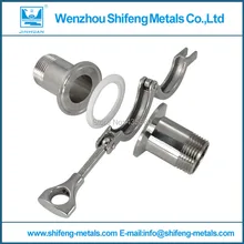 NEW style2 Pcs 2″ DN50 Sanitary Male Thread Ferrule Pipe Fitting+Tri Clamp+PTFE Gasket Stainless Steel SS316