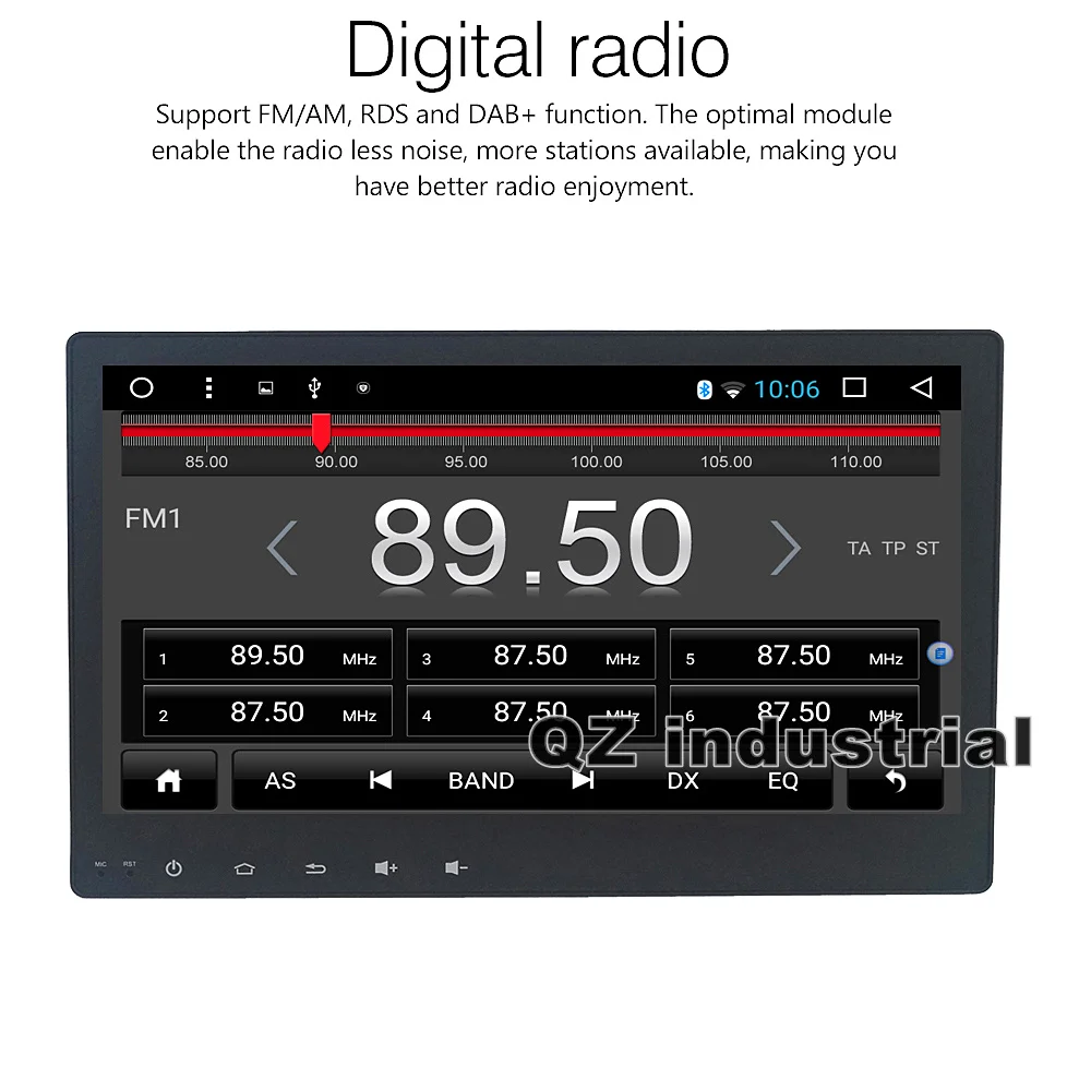 Clearance QZ industrial HD 8inch Android 8.1 T3 for Toyota Hilux Car DVD player with 3G 4G WIFI GPS Radio BT Navigation SWC Stereo RDS Map 2