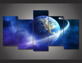 

HD Printed Universe Earth Painting on canvas room decoration print poster picture Free shipping/mvl-2732