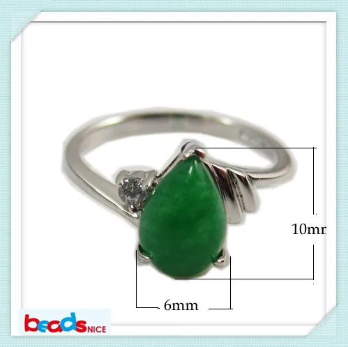 

Beadsnice ID26397 elegant superman wedding ring sterling silver rings 925 malaysian jade