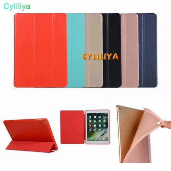 

50pcs Magnetic Slim Leather Smart Case Flip Folding Folio Stand Cover Shockproof TPU Cases For Pad Pro 9.7 2018 Mini Air 5 6