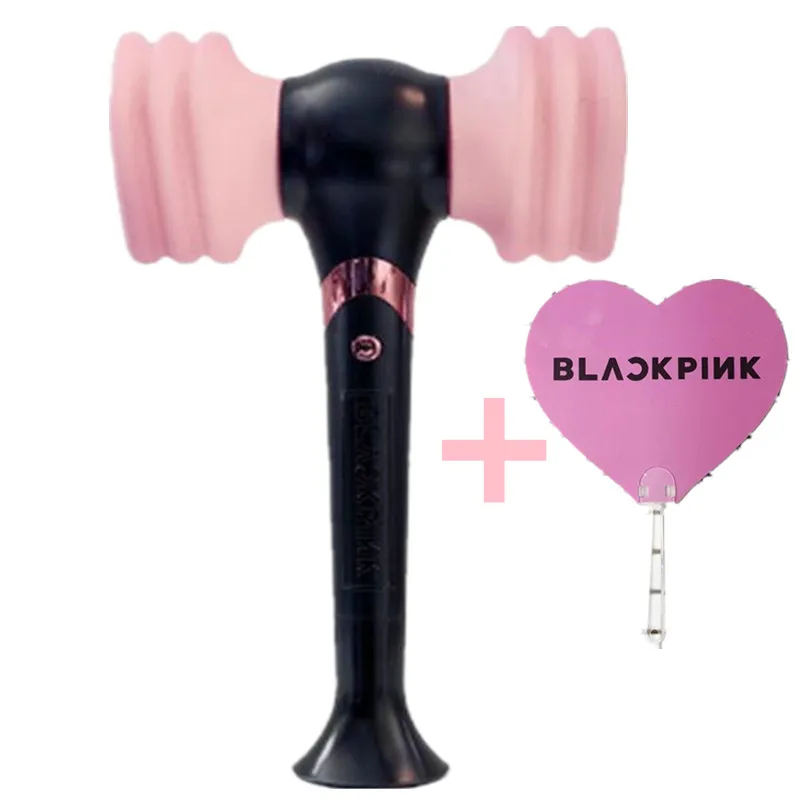 

Hip-Pop BLACKPINK Light stick Costume Props for Concerts,Kpop Black Pink Lightstick LED Glow hammer Lamp,hippop Pop Fan gift