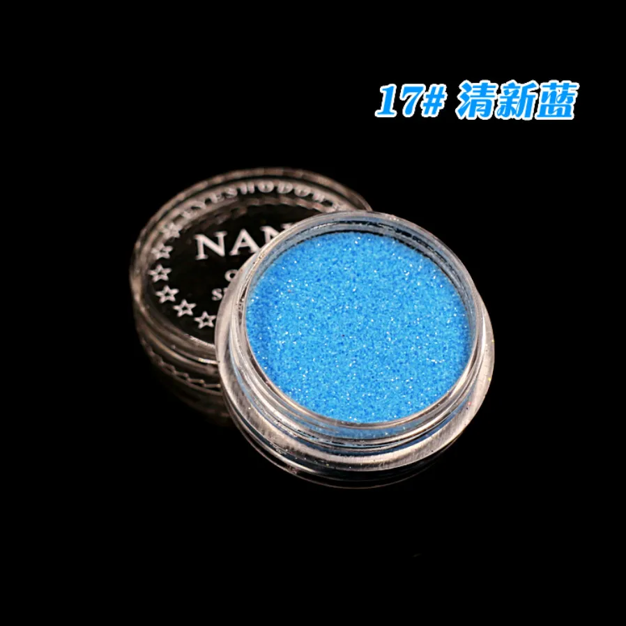 

1Box Fresh Blue 23 Color Glitter Eyeshadow Powder Pigment Mineral Spangle Smooth Makeup Cosmetic Set Waterproof Long-lasting