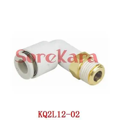 

KQ2L12-02 One-Touch Fitting Push In Male Elbow Connector Applicable Tube O.D. 12mm Port Size G1/4" KQ2L1202SMC Type