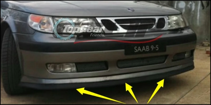 Бампер для губ дефлектор губ для Saab 9-2X 2004 2005 передний спойлер юбка для TG друзей для автомобиля Тюнинг вид/комплект кузова/полоса