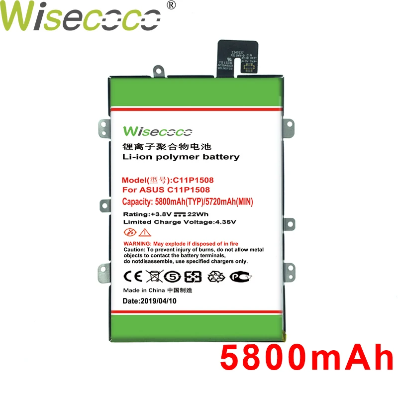 

Wisecoco C11P1508 5800mAh Newly Produced Battery With Frame For ASUS Zenfone Max ZC550KL Z010AD Z010DD Z010D Z010DA Built-in