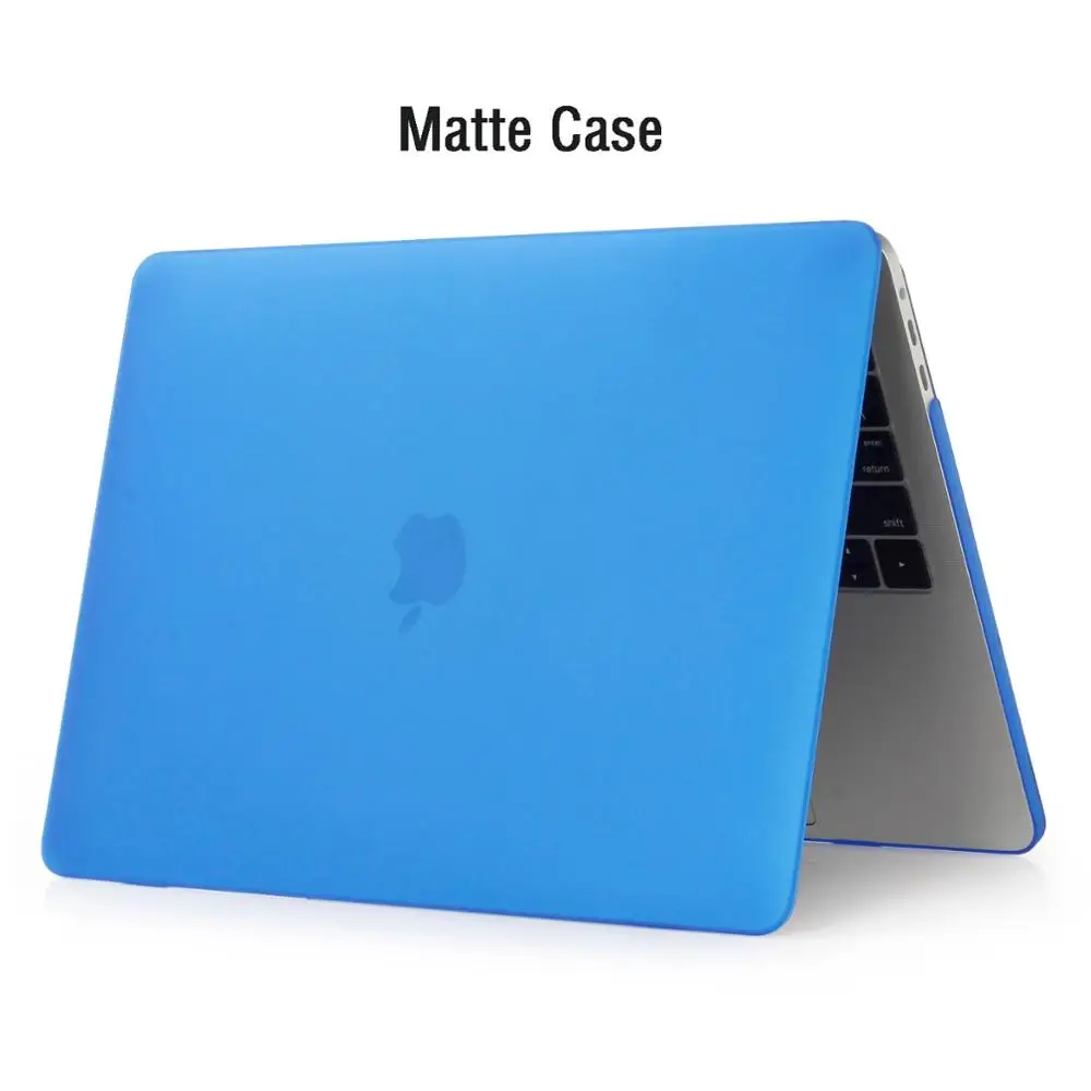 Защитный чехол для пульта матовый чехол для ноутбука MacBook Air 11 13 дюймов A1466 A1932 Pro 13 15 retina A1706 A1708 A1989 - Цвет: Matte Dark Blue